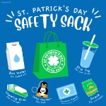 AOD's St. Patrick's Day Safety Sack Giveaway on March 13, 2024